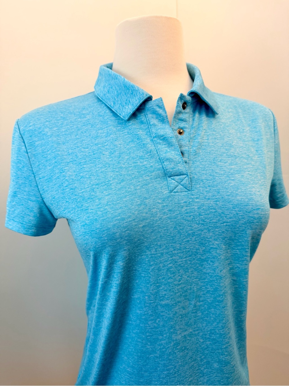 Turquoise DryTek Golf Polo Shirt Women’s Small Performance